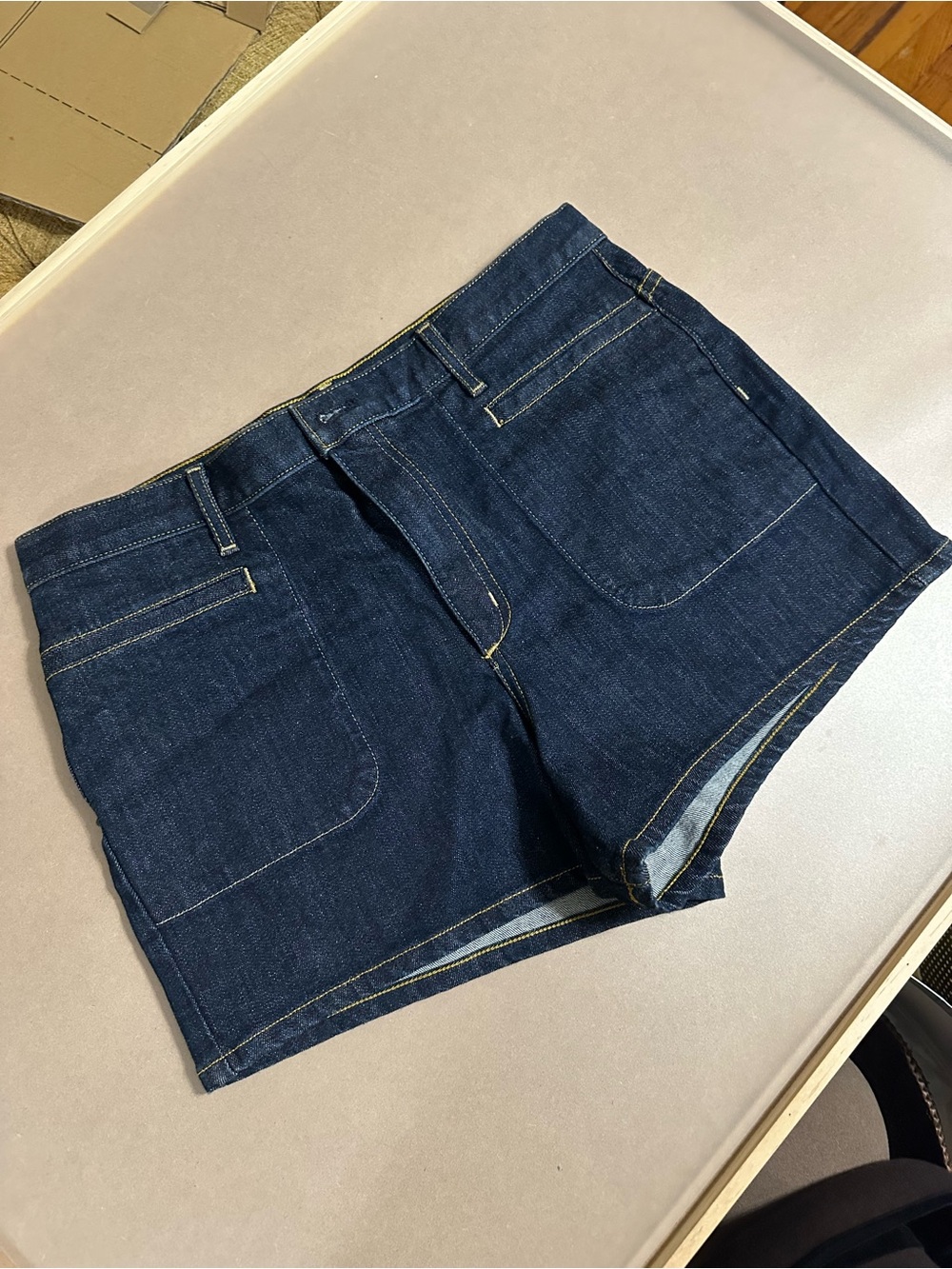 TheoryDark Blue Denim Women's Shorts-New with Tag size 31